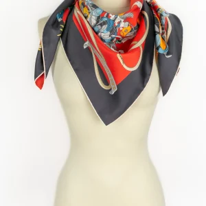 Foulard / carré "Les mustangs II" double face Hermès