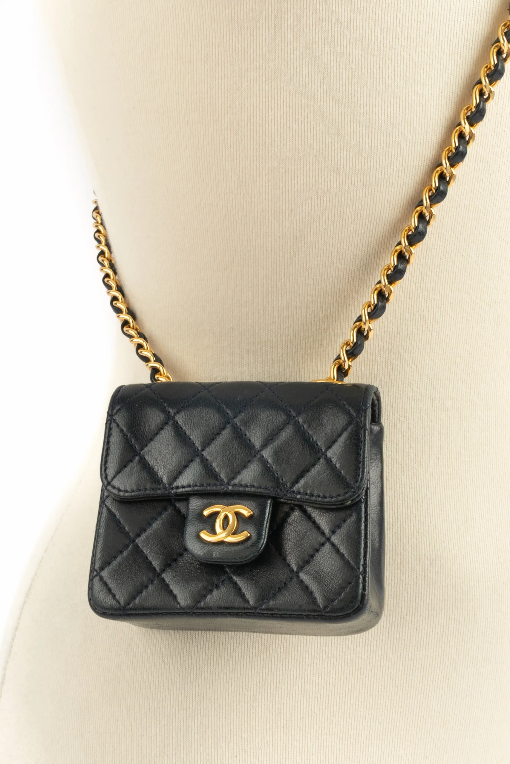 Sac "Classique Micro" Chanel 1989 – Image 5