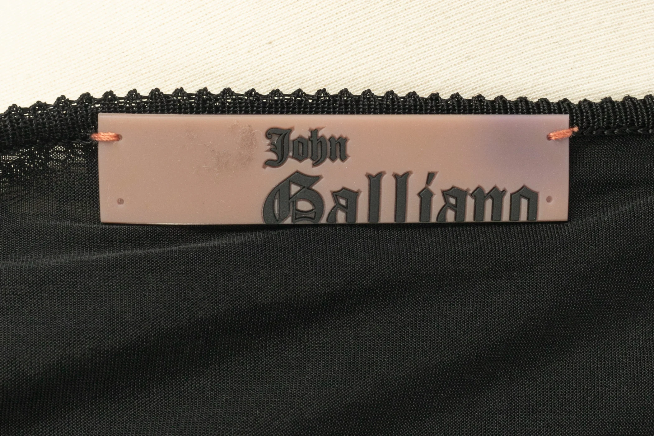 Robe en maille noire Galliano – Image 9