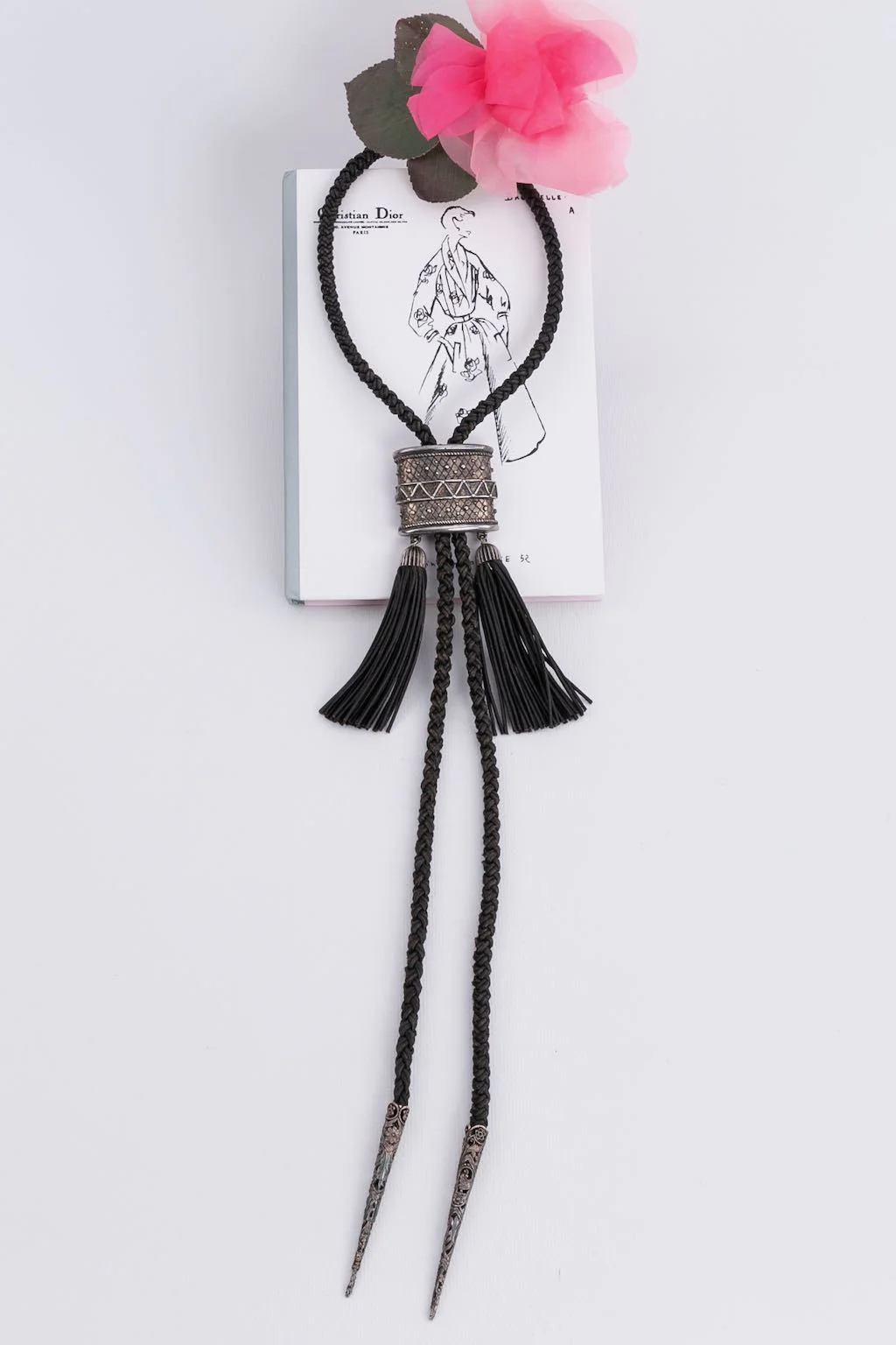 Collier en cuir Dior – Image 2