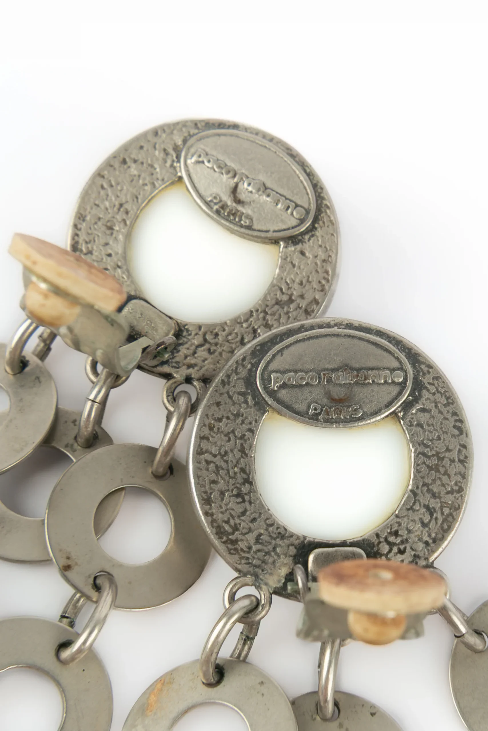 Boucles d'oreilles argentées Paco Rabanne – Image 8