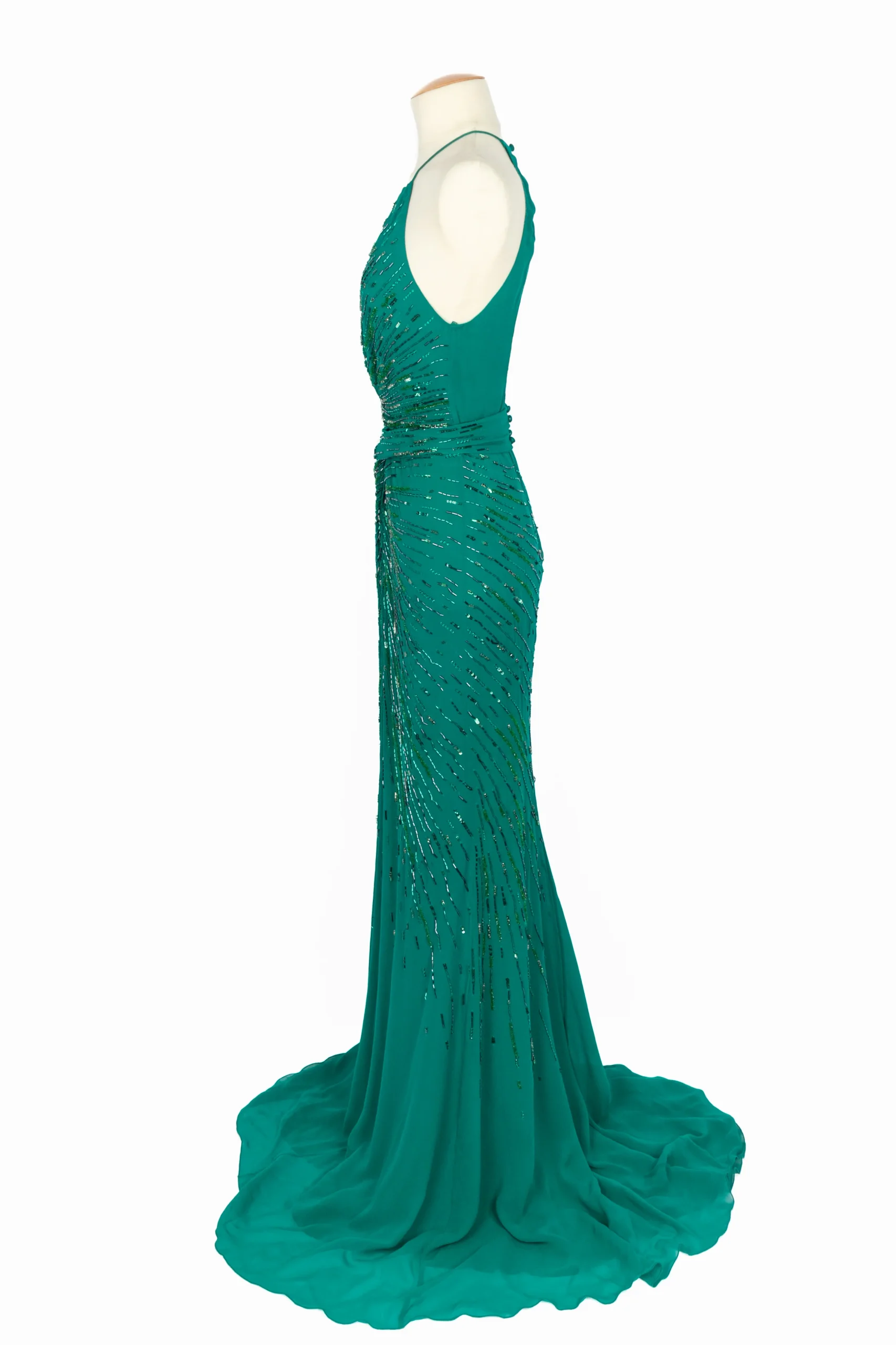 Robe en soie perlée Roberto Cavalli – Image 6