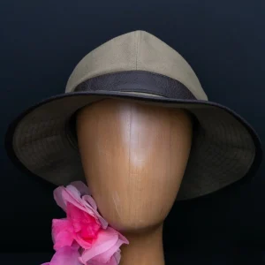 Chapeau en toile kaki Motsch