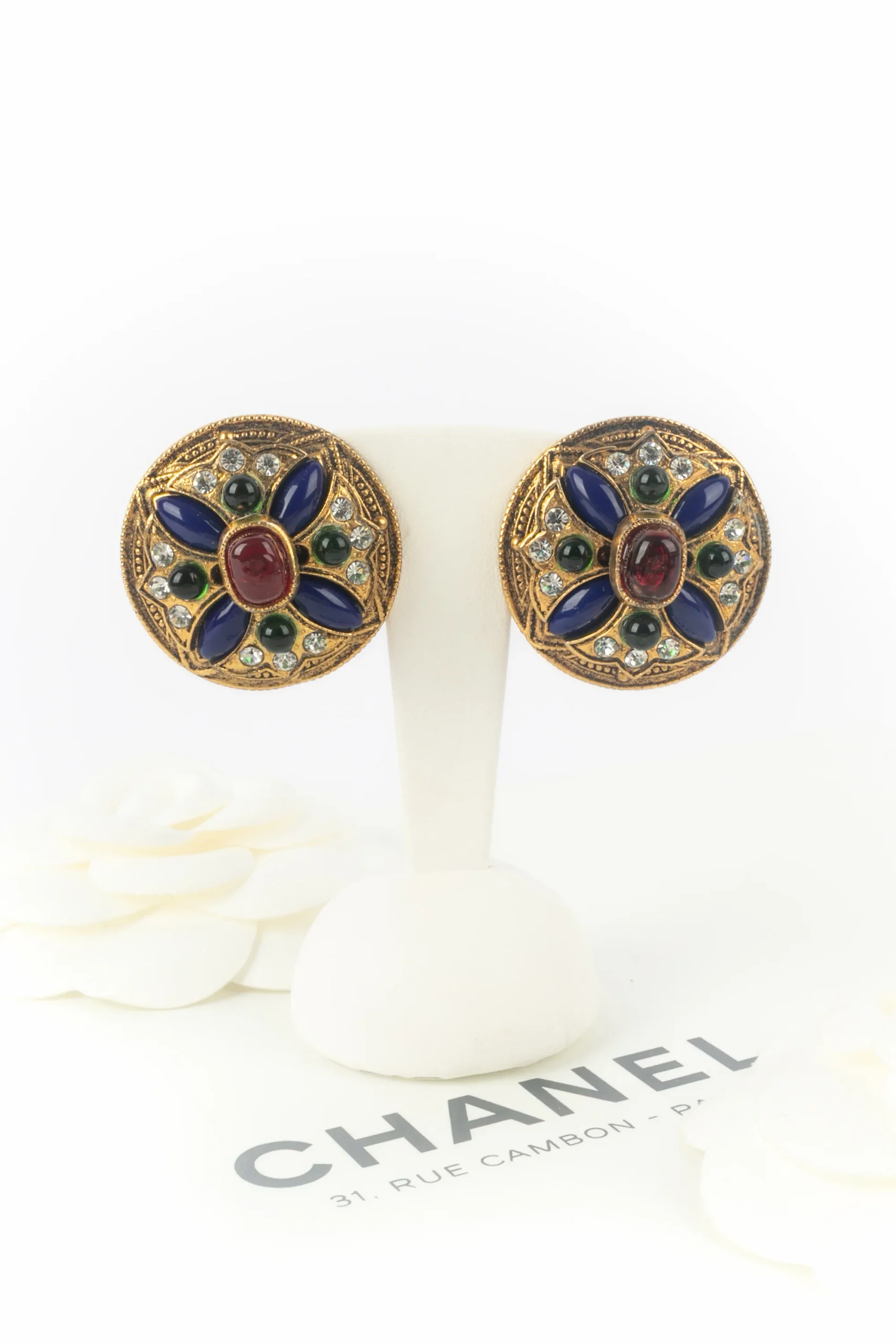 Boucles d'oreilles byzantine Chanel – Image 2