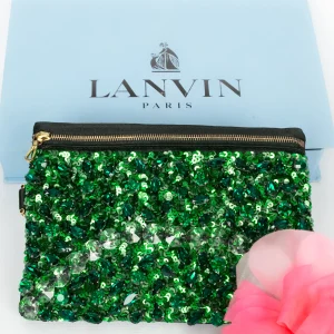 Pochette verte Lanvin
