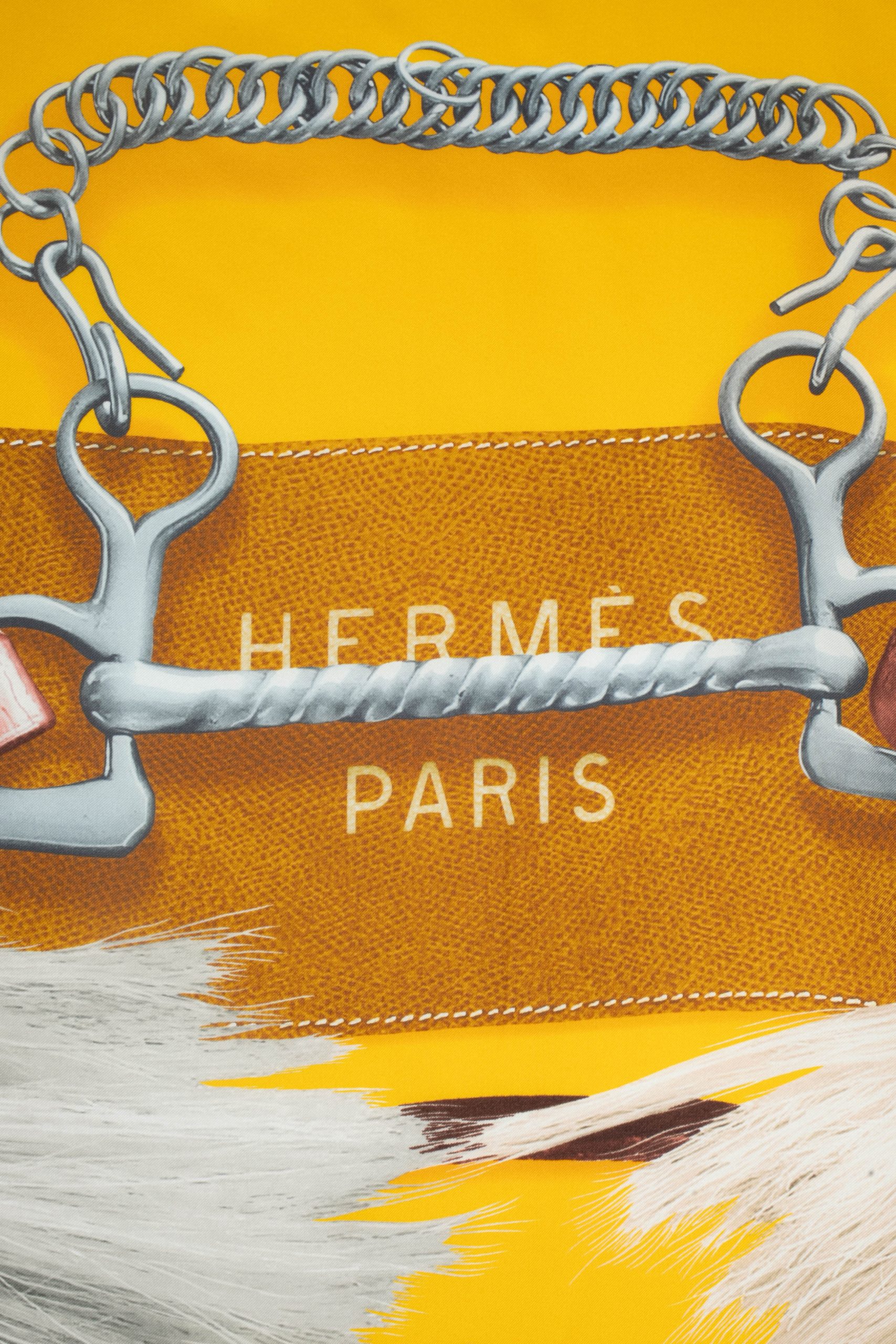 Foulard / Carré "Projets carrés au crayon" Hermès – Image 7