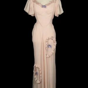 Robe rose 1940's