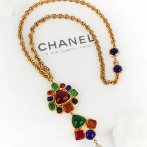 Collier pendentif Chanel 1990's