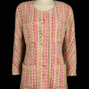 Veste en tweed rose Chanel
