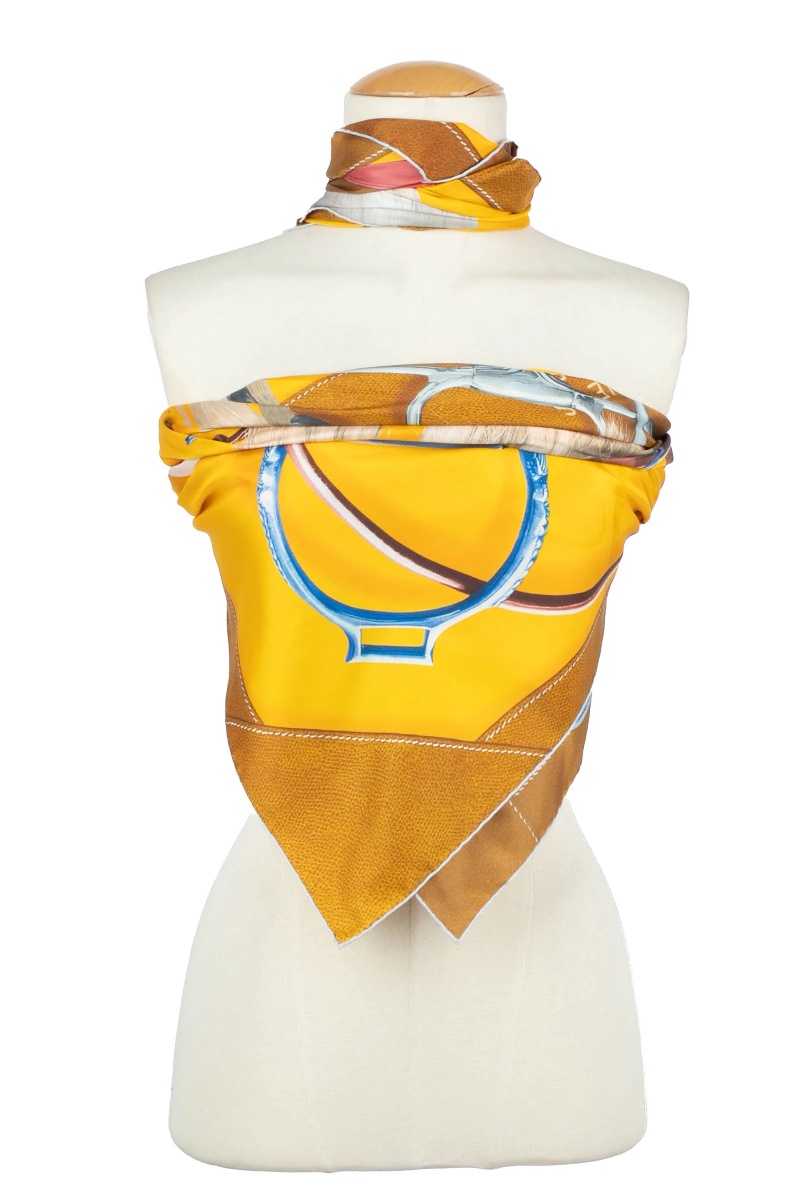 Foulard / Carré "Projets carrés au crayon" Hermès – Image 4