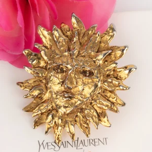 Broche "visage" Yves Saint Laurent