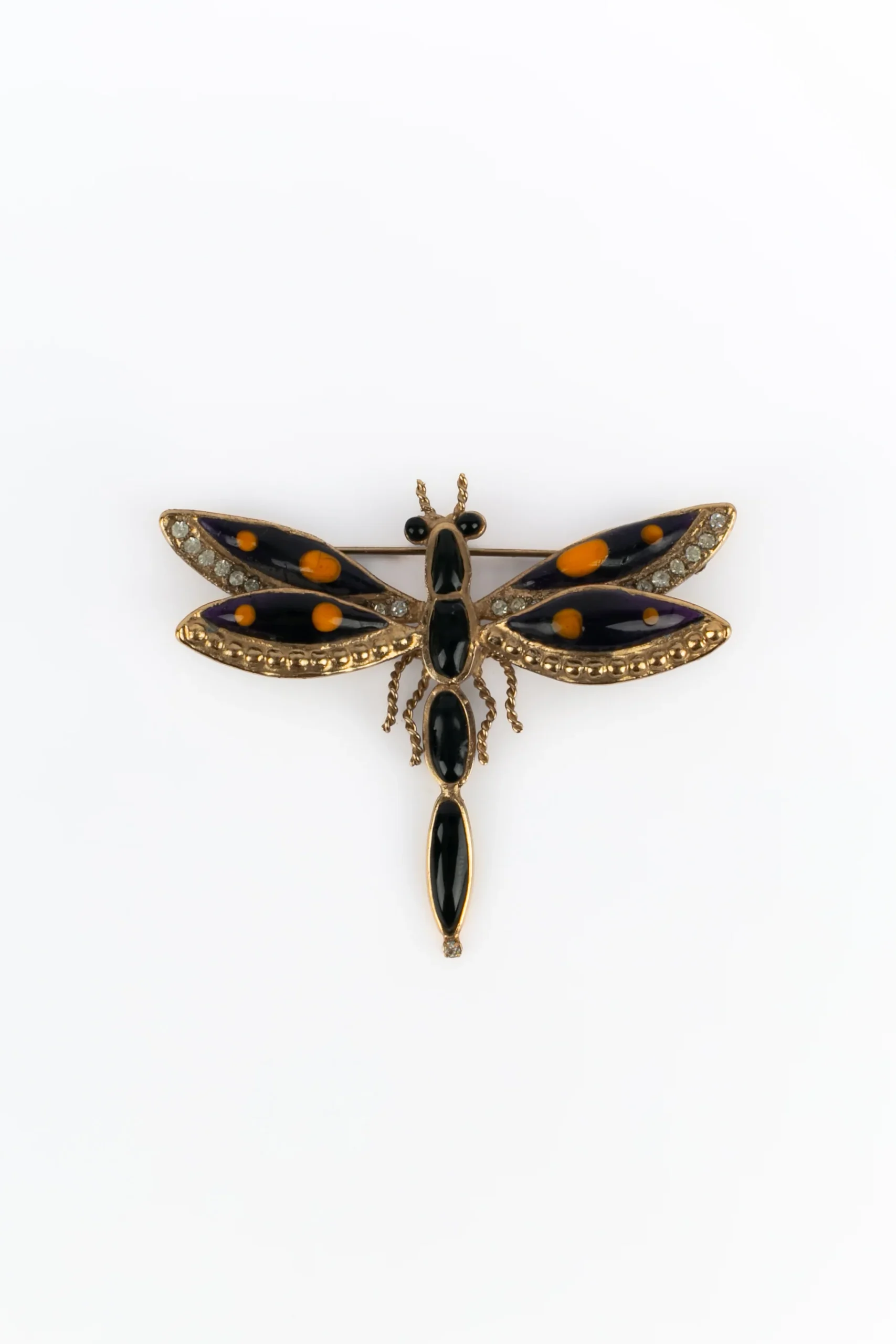 Broche libellule en pâte de verre – Image 3