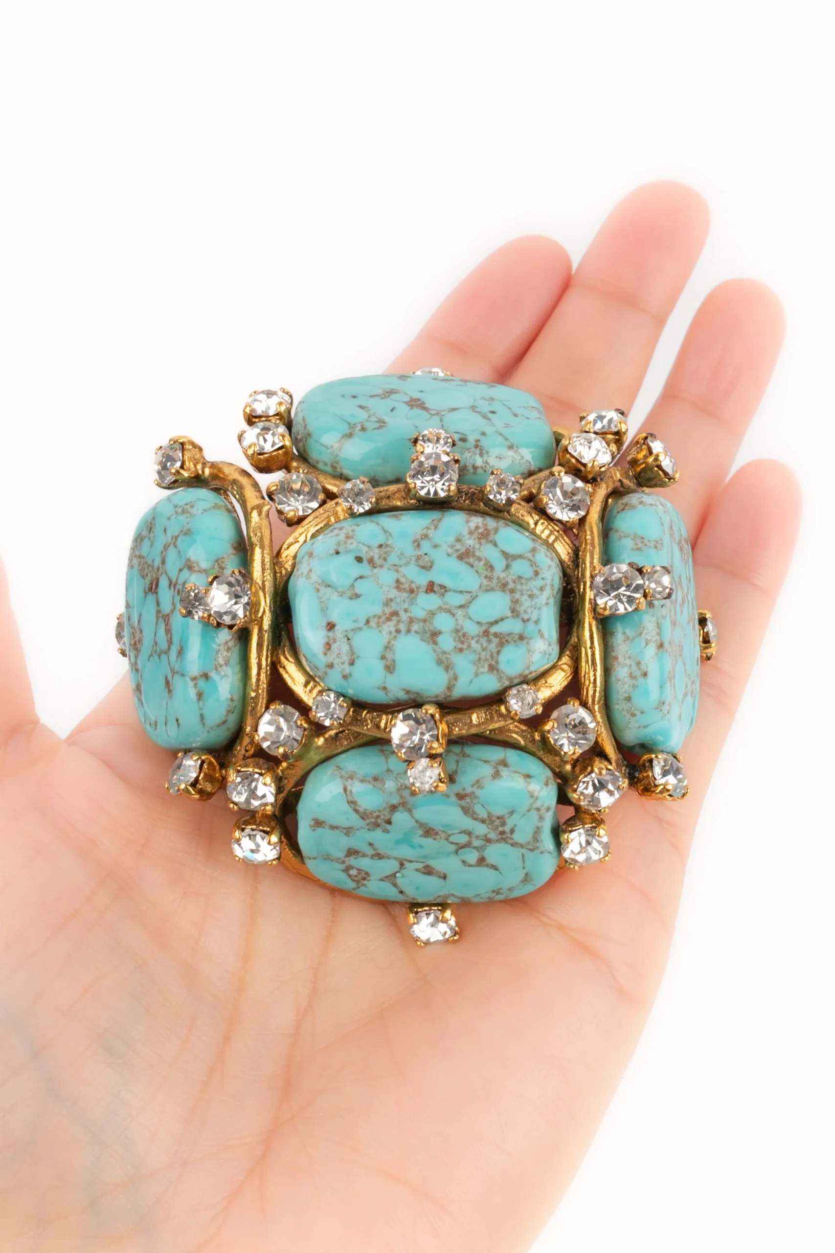 Broche turquoise Chanel 1994 – Image 5