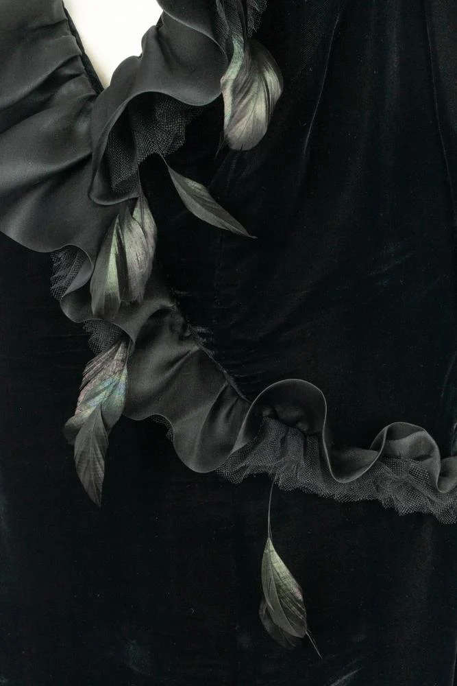 Robe en velours Loris Azzaro – Image 7