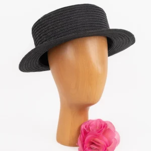 Chapeau de paille noire