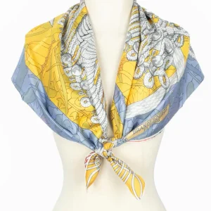 Foulard / Carré "Brandebourgs Fleuris" double face Hermès